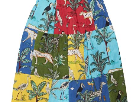 Engineered Garments Multi Color Animal Print Tuck Skirt Online