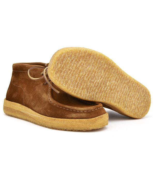 Astorflex Caramel Brown Rampiflex Suede Wallabee Boot Fashion