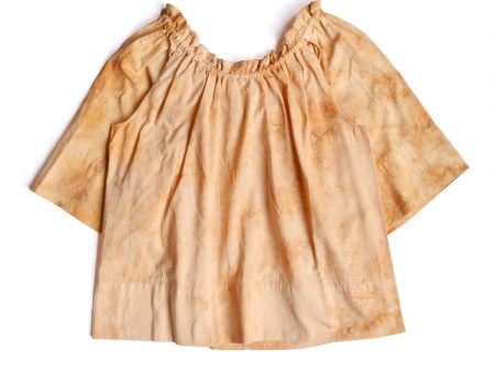 Hul le Kes Rust Dyed Cotton Appel Top Online now