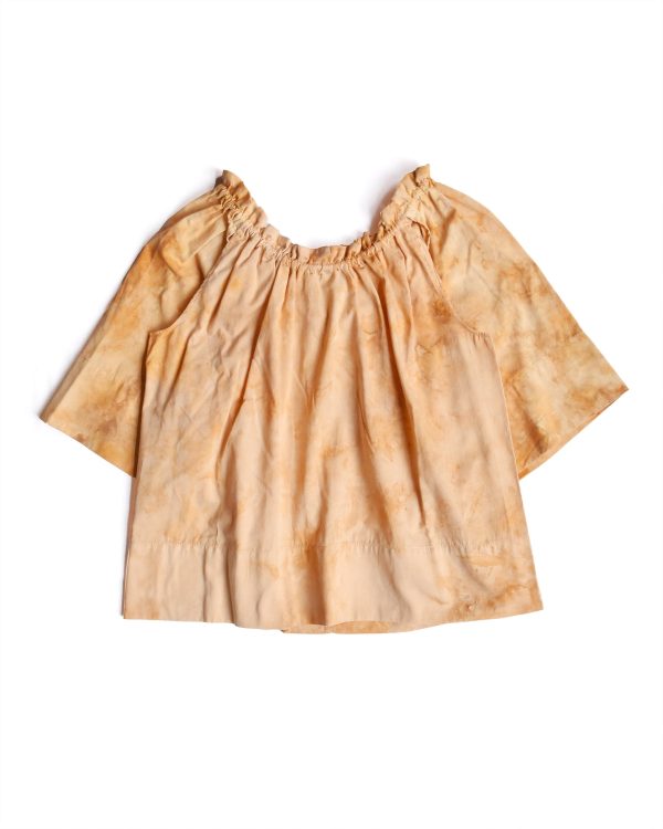 Hul le Kes Rust Dyed Cotton Appel Top Online now