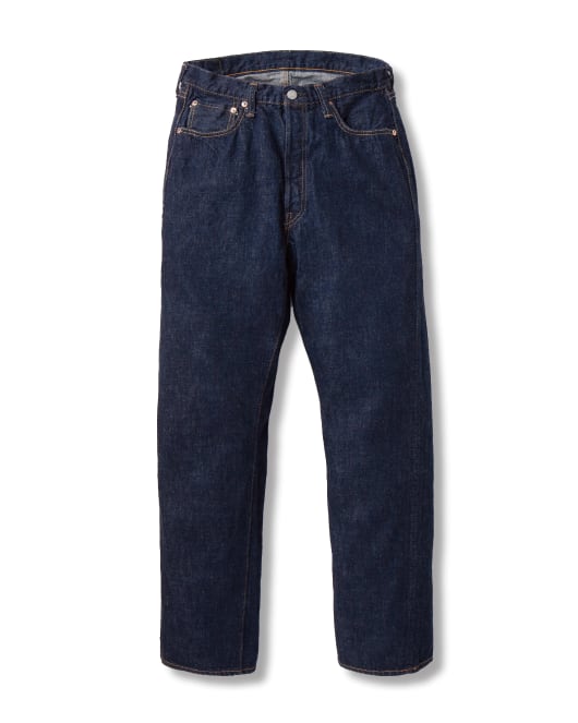 Fullcount 0105 One Wash Wide Straight Selvedge Denim Hot on Sale