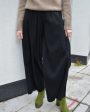 Hannes Roether Black Wide Leg Pant Cheap