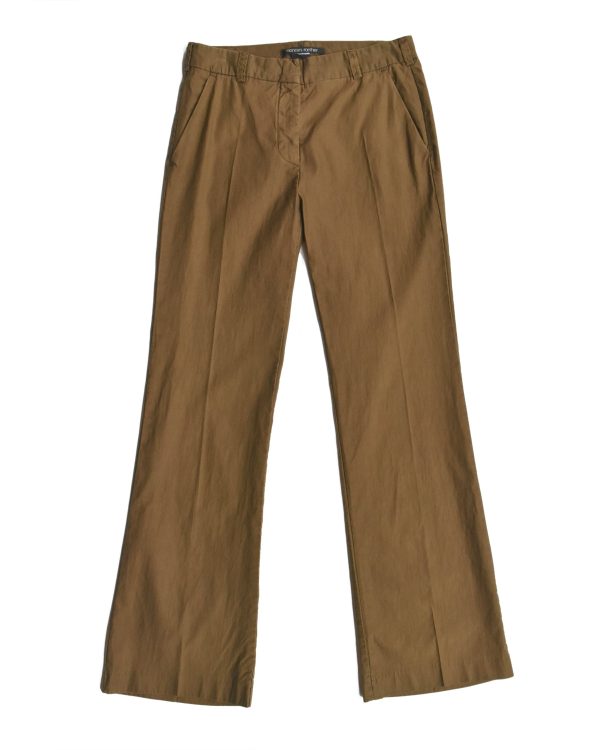 Hannes Roether Brown Pleated Flair Trouser Online Sale