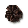 Halo Luxe Rosa Vintage Satin Scrunchie - Chocolate For Discount