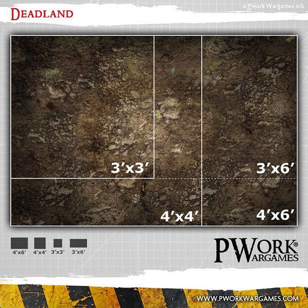 PWORK Wargames - Deadland - Wargames Terrain Mat - Pre-Order Supply