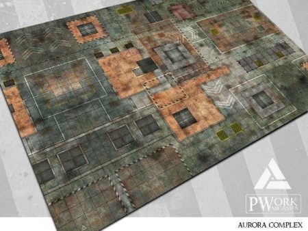 PWORK Wargames - Aurora Complex - Wargames Terrain Mat For Discount