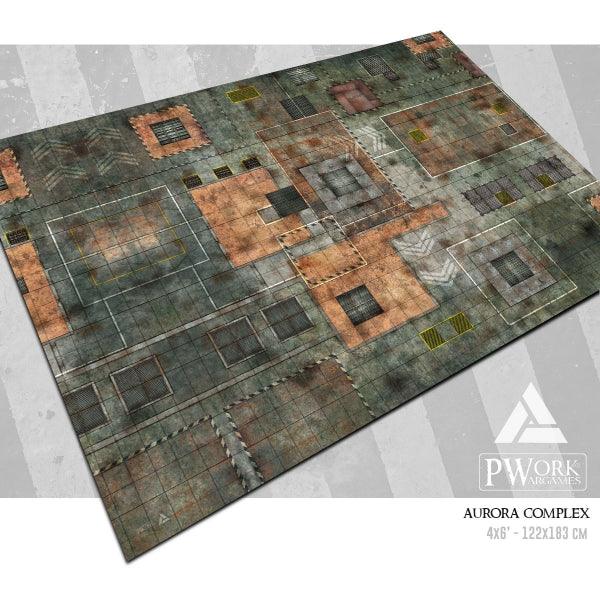 PWORK Wargames - Aurora Complex - Wargames Terrain Mat For Discount