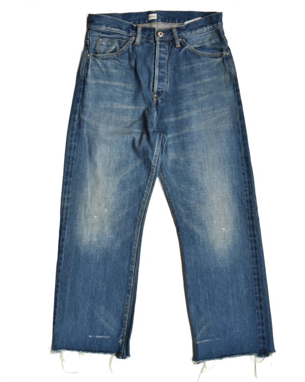 Chimala Used Dark Wash Selvedge Baggy Jeans Hot on Sale