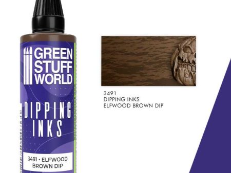 GREEN STUFF WORLD Dipping Ink - Elfwood Brown Dip 60ml Hot on Sale