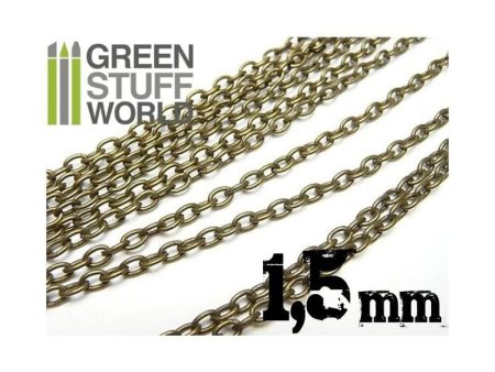 GREEN STUFF WORLD Hobby Chain 1.5mm - Bronze Supply