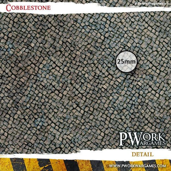 PWORK Wargames - Cobblestone - Wargames Terrain Mat For Discount