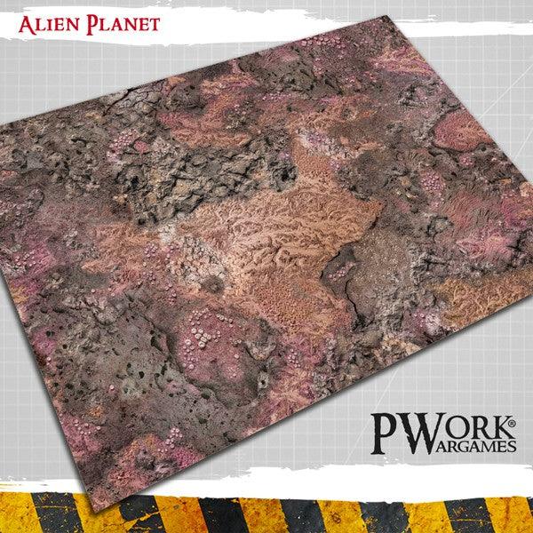 PWORK Wargames - Alien Planet - Wargames Terrain Mat - PRE-ORDER Sale