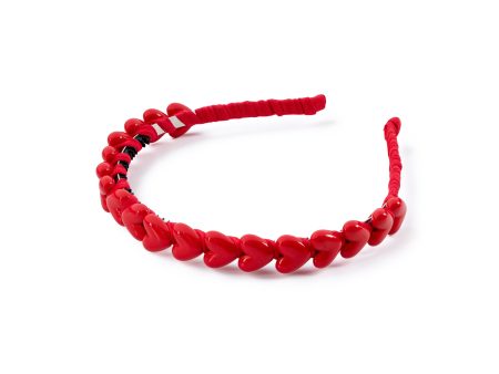 Halo Luxe Amour Heart Headband - Red For Discount