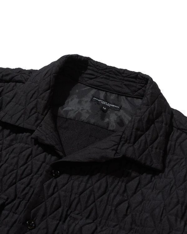 Engineered Garments Black Geo Quilt Classic Shirt Online now