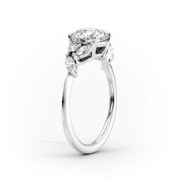 The Melissa Set With A 2.5 Carat Pear Moissanite Cheap