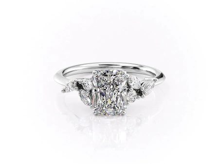 The Melissa Set With A 2.5 Carat Radiant Moissanite Cheap