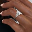 The Melissa Set With A 1 Carat Radiant Moissanite Hot on Sale