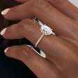 The Pave Alison Set With A 2 Carat Oval Moissanite Cheap