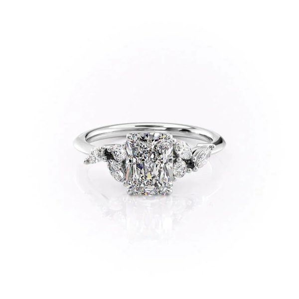 The Melissa Set With A 1.5 Carat Radiant Moissanite Online now