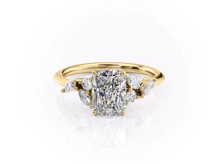 The Melissa Set With A 4.5 Carat Radiant Moissanite Discount